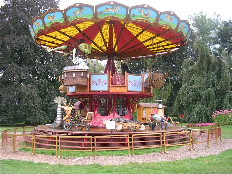 Picture Of Antique Style Carousel In Switzerland
